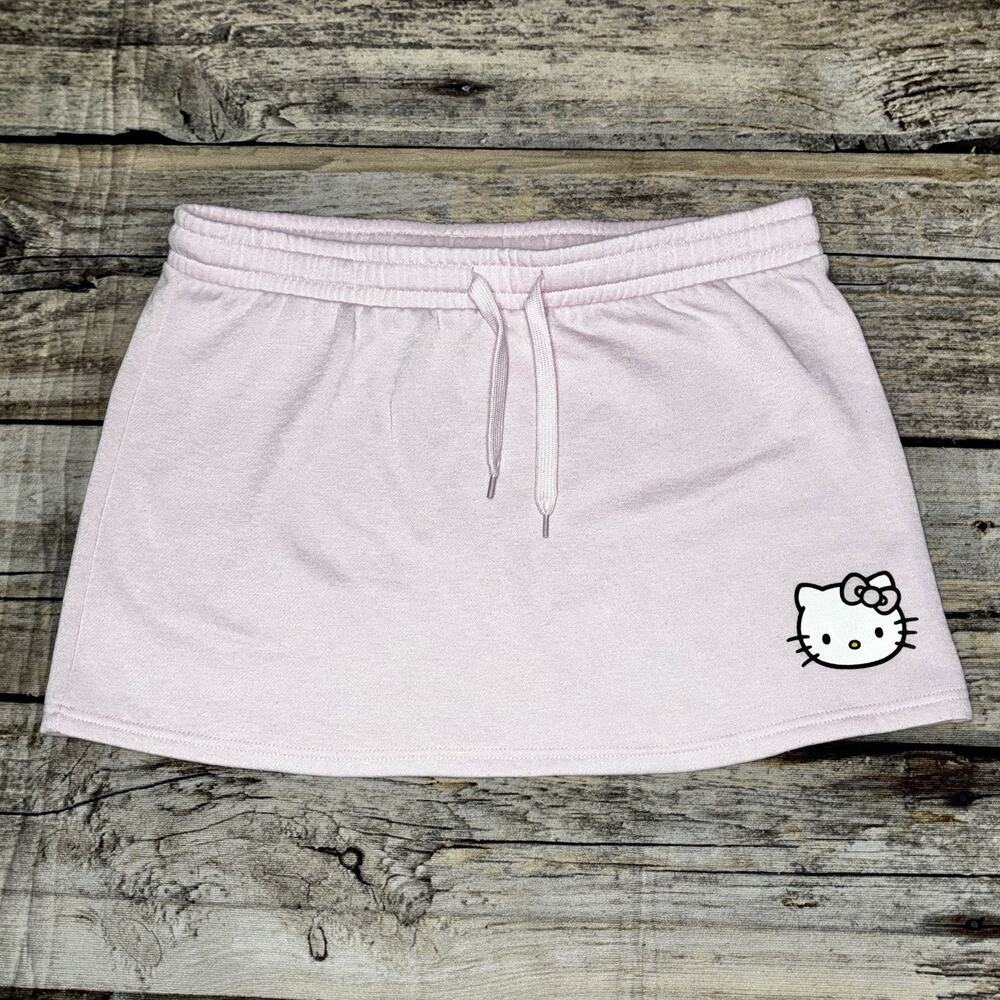 Sanrio Hello Kitty Pink Sweat Elastic Skirt Womens Size XL